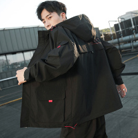 茜靓,CHYLLIRN工装外套男士秋季2020新款ins潮流夹克韩版帅气秋装休闲上衣服