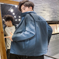 茜靓CHYLLIRN工装外套春秋季新款男士韩版潮流大码宽松休闲上衣服春季男装夹克