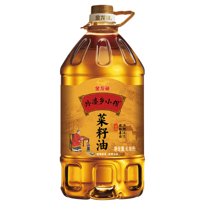 金龙鱼 食用油 非转基因 外婆乡小榨菜籽油6.18L