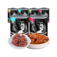 狗罐头拌饭鸡肉牛肉375g*6罐营养狗湿粮泰迪狗狗奖励零食 6个月以上 牛肉