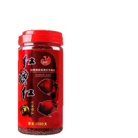 鹦鹉鱼饲料 鼎极红鱼食 七日增红鱼饲料 鱼粮 诚程红増红能量增鱼食1000g