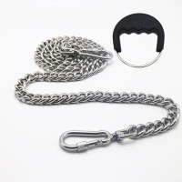 不锈钢狗狗牵引绳 铁链条 狗链子 双扣链 小型中型大型犬栓狗绳子