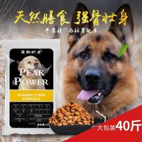 德牧黑背狼狗马犬杜宾德国牧羊犬幼犬成犬中大型专用狗粮20kg 6个月以上