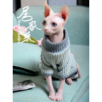 猫咪衣服秋冬款 英短防毛猫服装 无毛猫斯芬克斯猫衣服纯棉