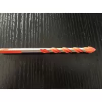 闪电客多功能合金三角钻头陶瓷墙壁瓷砖玻璃水泥墙体混凝土开孔器手电钻 橙色双槽10MM三角柄