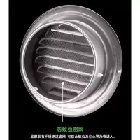 闪电客厨房油烟机浴室排风口烟管排风管罩子不锈钢风帽浴霸排气扇防雨帽 不锈钢罩直径12CM款+免钉胶1支