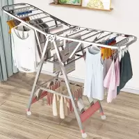 不锈钢晾衣架落地折叠室内阳台家用婴儿腾印象凉衣服架挂晒衣杆被子