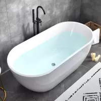 藤印象浴缸亚克力薄边浴缸无缝浴缸家用成人独立式欧式浴缸贵妃浴缸