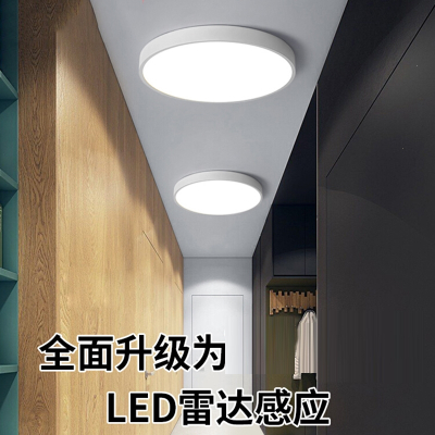 智能吸顶灯LED过道走廊灯具闪电客楼梯灯楼道玄关声控灯雷达人体感应灯