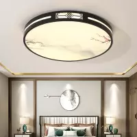 花勋新中式LED吸顶灯圆形卧室灯书房客厅灯简约餐厅房间阳台古典灯具