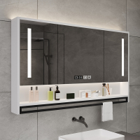 定制智能浴室镜柜挂墙式带背光灯防雾卫生间镜子置物架单独收纳一体柜