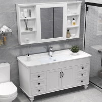 藤印象碳纤维浴室柜组合现代简约卫生间洗漱台洗面洗手洗脸盆落地柜镜柜