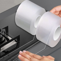 藤印象厨房美缝贴塑胶封边条封边胶洗碗池马桶边缘水池缝隙条燃气挡水贴条塑胶封边条