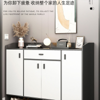 藤印象鞋柜家用门口入门简易靠墙入户柜轻奢大容量柜子储物柜小户型鞋架