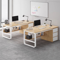 藤印象办公桌简约现代公室职员单人工位桌椅组合简易多人台式电脑桌子