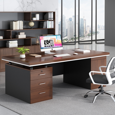 藤印象办公桌椅组合老板桌台式电脑桌家用简约办公室员工位职员桌子