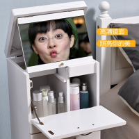 藤印象梳妆台卧室小户型现代简约可移动化妆柜收纳柜一体迷你小型化妆桌