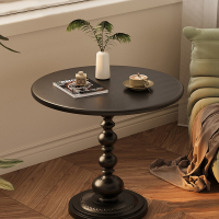 藤印象轻奢沙发边几客厅家用小茶几边桌复古角几铁艺床头置物阳台小圆桌