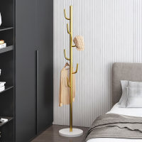 藤印象轻奢挂衣架卧室落地家用网红简易衣帽架晚上睡觉放衣服的收纳架子