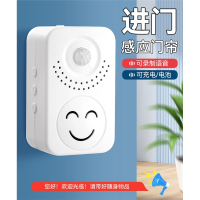 欢迎光临感应器进门超市门口叮咚语音提醒店铺迎宾门铃进店报警器