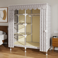 简易衣柜家用卧室布衣柜出租房屋结实耐用经济型衣橱单人小型柜子