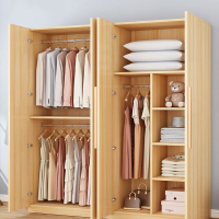 衣柜家用卧室出租房用简易组装经济型实木儿童小户型收纳柜子衣橱