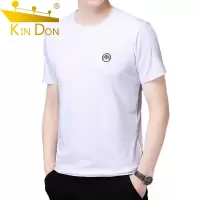 金盾(KIN DON)2021年夏季新款男士t恤男中青年弹力圆领短袖薄款莫代尔体恤男士打底衫休闲百搭男士T恤男大码男装