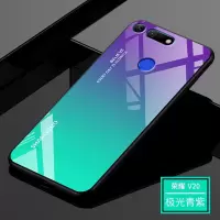 KONEL 华为mate40/30/20x 5G/20pro+手机壳P30/P20Pro玻璃壳渐变防摔琉璃潮镜面硬保护套