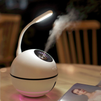 阿兹猫空气加湿器迷你学生静音家用卧室宿舍补水婴儿加湿净化移动电源LED灯