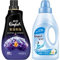 金纺香氛薰衣精油柔顺剂香气味型留持久护理液洗衣物服袋装经济 清新柔顺1L+普罗旺斯薰衣草500ML