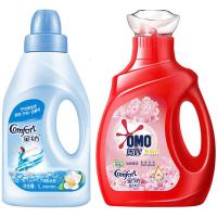 金纺奥妙洗衣液柔顺剂护理衣物服香氛气香水味留持久用家庭装组合 清新柔顺1L柔顺剂+奥妙淡雅樱花1kg洗衣液