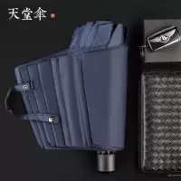 天堂伞雨伞折叠超大双人雨伞男女大号学生纯色简约十骨防风晴雨伞