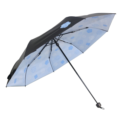 天堂伞防晒黑胶遮阳伞折叠便携太阳伞晴雨两用伞女清新