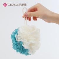 洁丽雅(grace)沐浴球浴花可爱少女搓背洗浴洗澡巾起泡球搓澡浴球洗澡用品