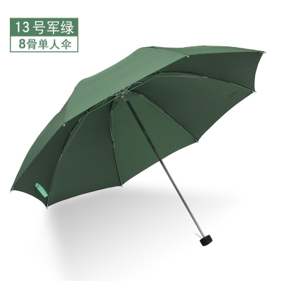 天堂伞加大晴雨伞折叠超大雨伞双人加固商务伞印刷广告伞定制logo 13号军绿色
