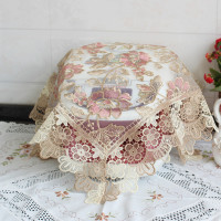 电饭锅罩阿斯卡利(ASCARI)茶几茶具茶杯电话台灯床头盖布锅具盖巾电饭煲防 花颜粉 小号(56*56cm方)*1张