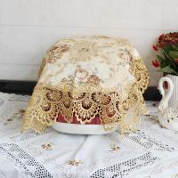 电饭锅罩阿斯卡利(ASCARI)茶几茶具茶杯电话台灯床头盖布锅具盖巾电饭煲防尘 雅黄 小号(56*56cm方)*1张