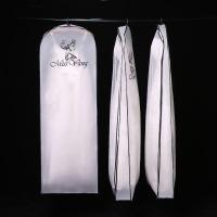 婚纱礼服防尘罩阿斯卡利(ASCARI)加大加长厚透明旗袍防尘套蓬蓬拖尾婚纱收纳袋 黑色包边 拖尾款180cm默认黑色包边