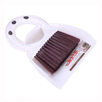 除尘簸箕阿斯卡利(ASCARI)铲子撮箕撮套装扫把台扫刷子桌面家用迷你手持过电脑刷小 老款白色(圆环手柄)