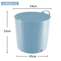 大号加厚儿童洗澡桶阿斯卡利(ASCARI)宝宝浴桶小孩子泡澡桶游泳桶婴儿浴盆澡盆 特大号688-雾霾蓝(0-13岁)