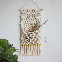 挂毯收纳袋阿斯卡利(ASCARI)手工diy棉绳编织壁挂学生宿舍民宿后墙壁书本挂袋