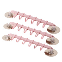 家居厨房用具阿斯卡利(ASCARI)百货大全卫生间置物架家居生活日用品家用收纳架 [粉色]三个装