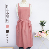 公主文艺日式棉麻百褶裙阿斯卡利(ASCARI)厨房家用花店亲子装围裙围兜