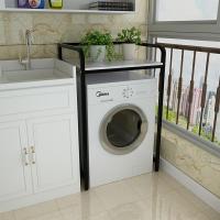 全新防晒置物架阿斯卡利(ASCARI)滚筒洗衣机洗衣液盆景花架烤箱风干机洗碗机储物架 黑架白色面板 0层