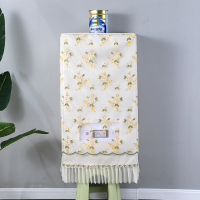 天然气壁挂炉防尘罩阿斯卡利(ASCARI)蕾丝挂壁炉罩加棉防尘罩家用挂壁炉罩尺寸 三叶梅(黄色) 厚33长47高75厘米