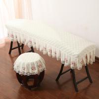 孜音古筝罩防尘罩阿斯卡利(ASCARI)典雅蕾丝配件文艺中国风古筝琴套防尘盖布 柔情似水-米色（古筝罩+凳子罩）