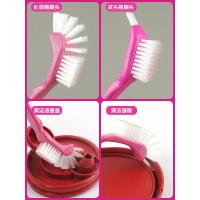 油壶刷子阿斯卡利(ASCARI)清洁长颈刷奶瓶刷杯双头刷色随机正品 长颈刷4色4件套/颜色随机