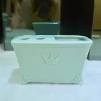 欧式陶瓷卫浴五件套装阿斯卡利(ASCARI)浴室卫生间用品洗漱套件牙刷架套件 龙泉绿牙刷架