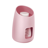 全自动创意懒人挤牙膏器阿斯卡利(ASCARI)家用壁挂式卫生间牙刷置物架 磨砂粉(高品质)