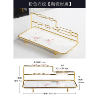 漱口杯情侣牙刷杯套装阿斯卡利(ASCARI)陶瓷洗漱杯轻奢北欧刷牙杯牙缸杯牙杯家用 陶色石纹托盘+镀金置物架